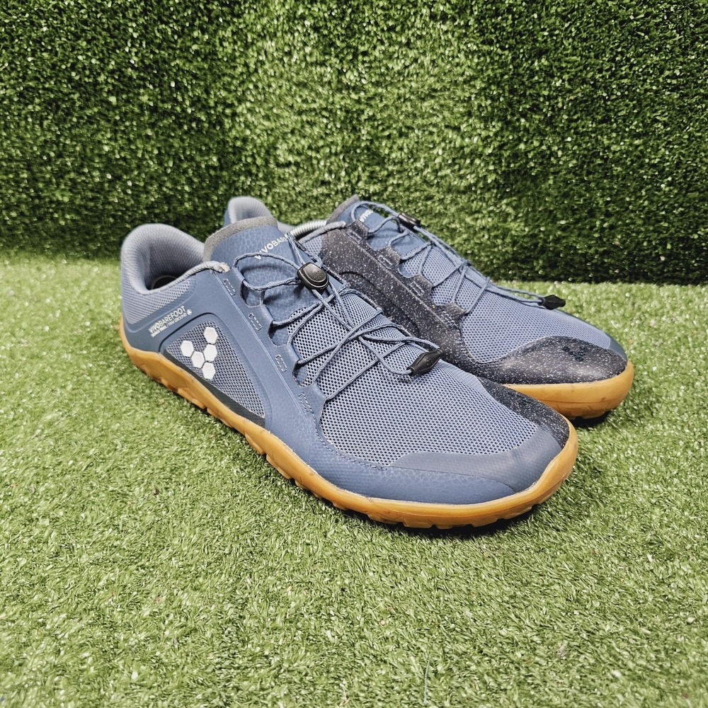 Vivobarefoot Primus Trail II FG Blue Minimalist Barefoot Running Shoes Mens 12